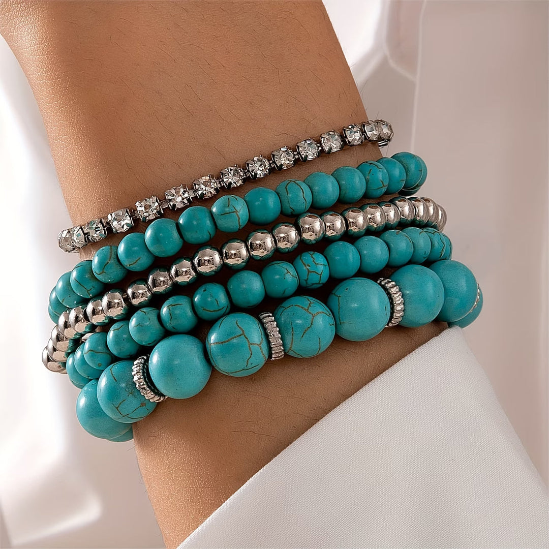 LORRAINE - Turquoise Bracelet Set of 5