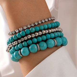 LORRAINE - Turquoise Bracelet Set of 5