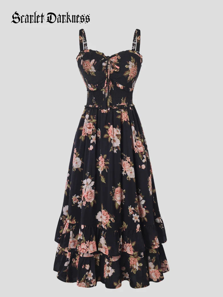 EMELINE™ - Renaissance Chiffon Pocket Dress
