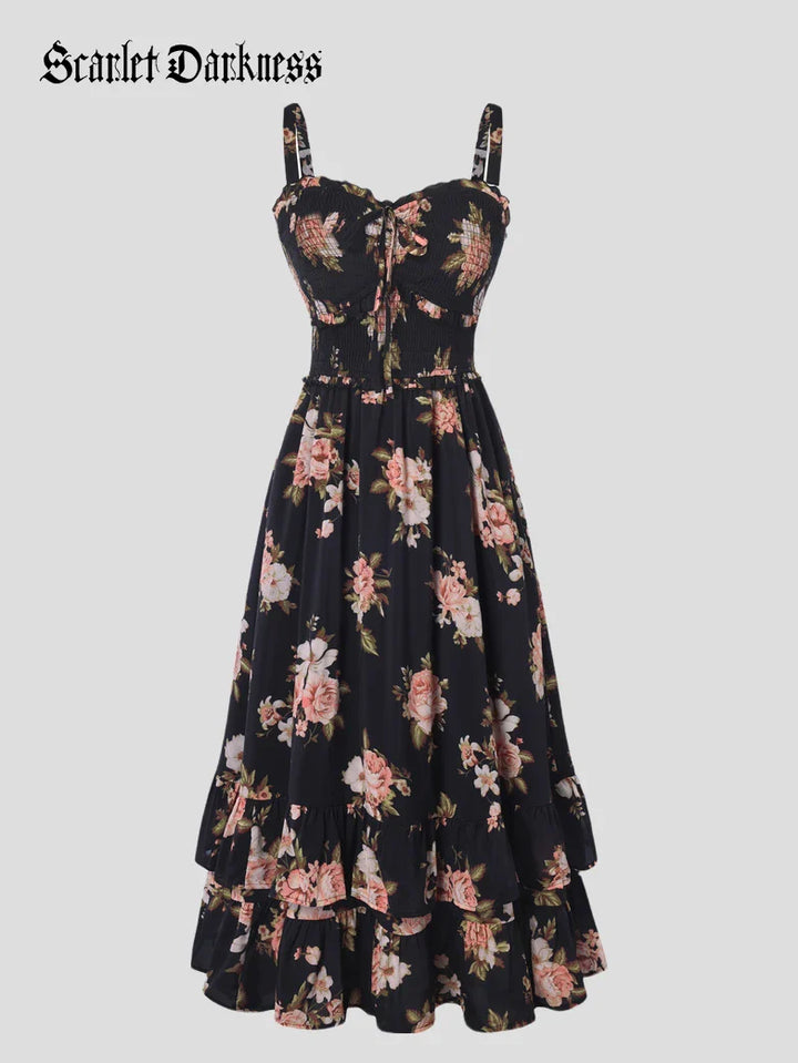 EMELINE™ - Renaissance Chiffon Pocket Dress
