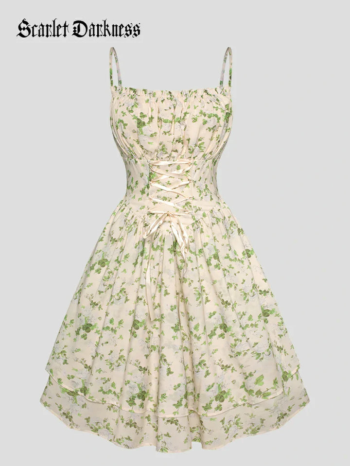 THERESE™ - Pastoral Milkmaid Dress