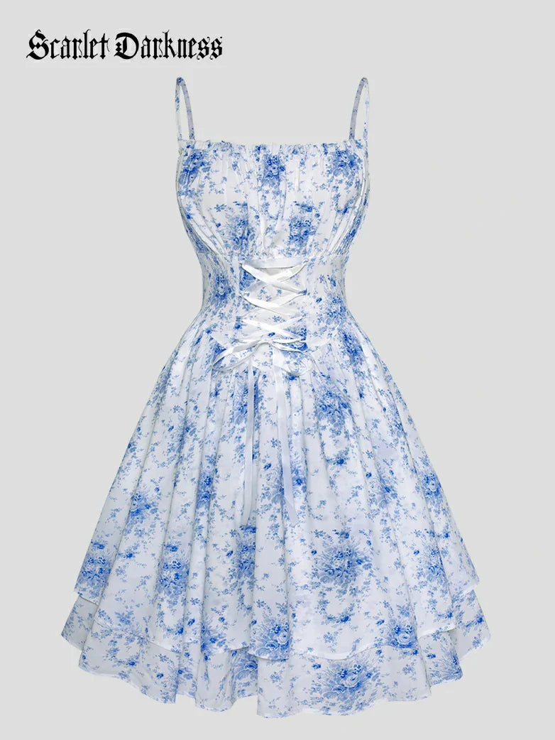 THERESE™ - Pastoral Milkmaid Dress