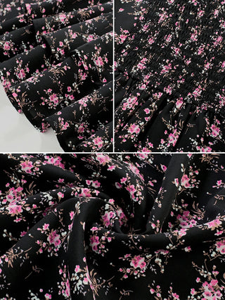 BERTHE™ - Summer Floral Puffy Corset Dress