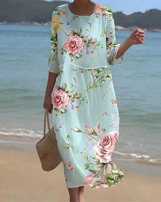 Rhea™ - Sunset Flower Dress