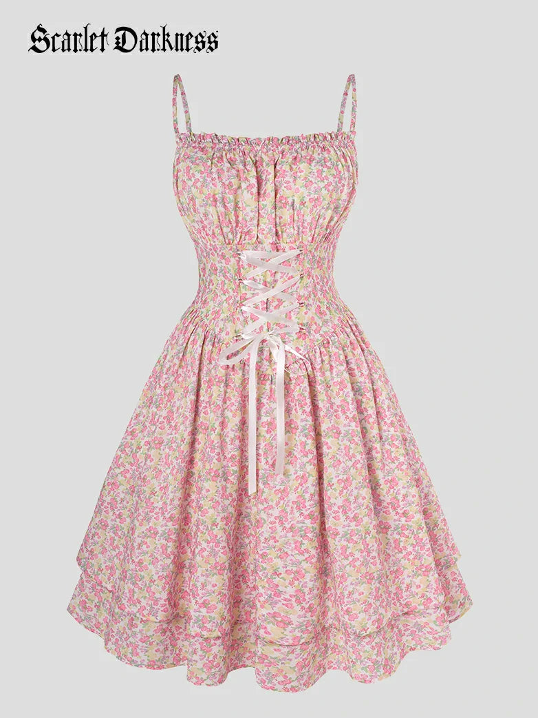 THERESE™ - Pastoral Milkmaid Dress