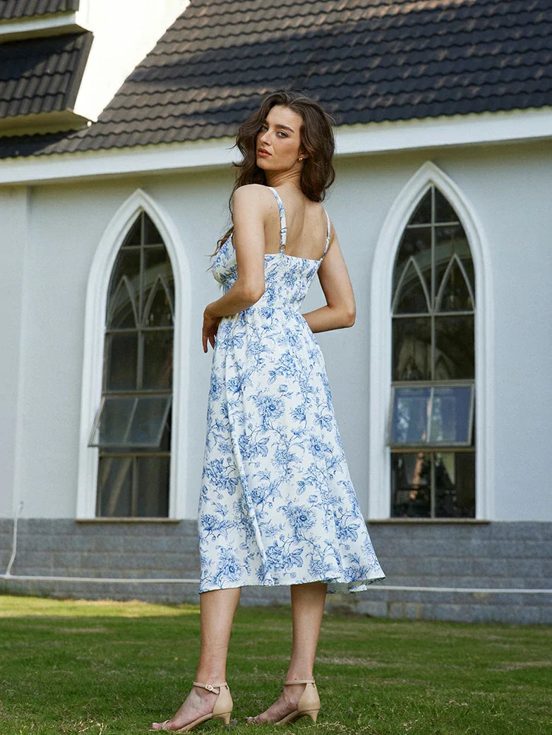 PERRINE™ - Summer Floral Milkmaid Dress