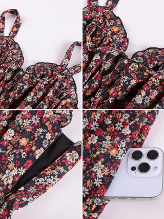 EDITH™ - Floral Corset Milkmaid Dress
