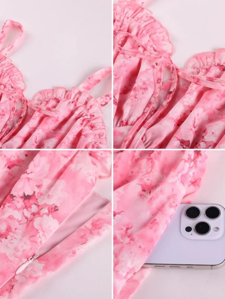 EDITH™ - Floral Corset Milkmaid Dress