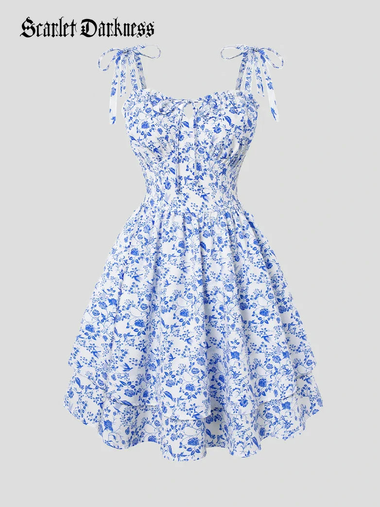 MIREILLE™ - Ditsy Floral Fitted Dress
