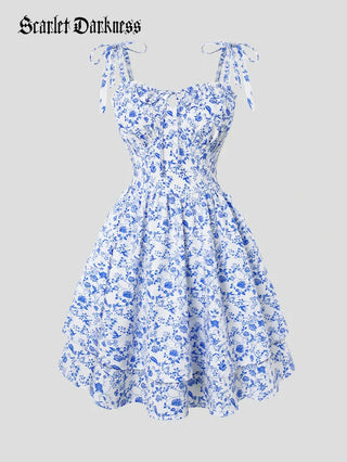 MIREILLE™ - Ditsy Floral Fitted Dress