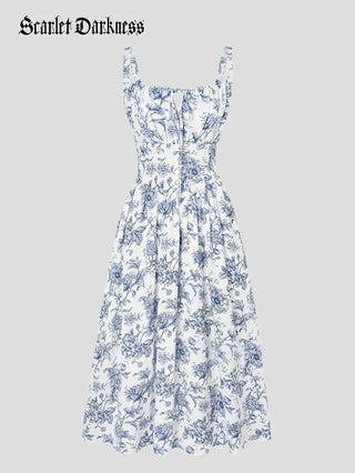 PERRINE™ - Summer Floral Milkmaid Dress