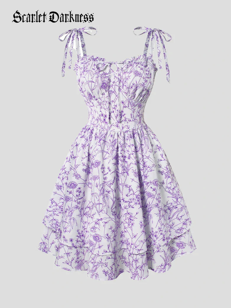 MIREILLE™ - Ditsy Floral Fitted Dress