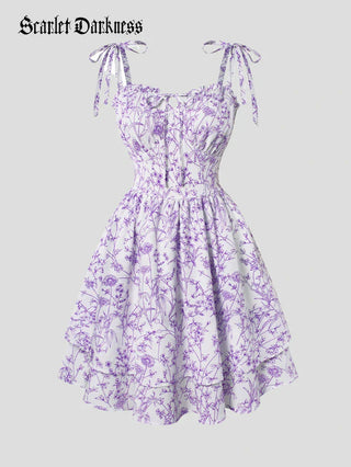MIREILLE™ - Ditsy Floral Fitted Dress