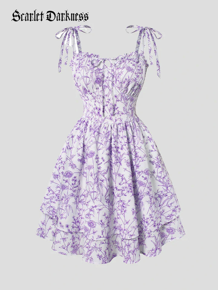MIREILLE™ - Ditsy Floral Fitted Dress