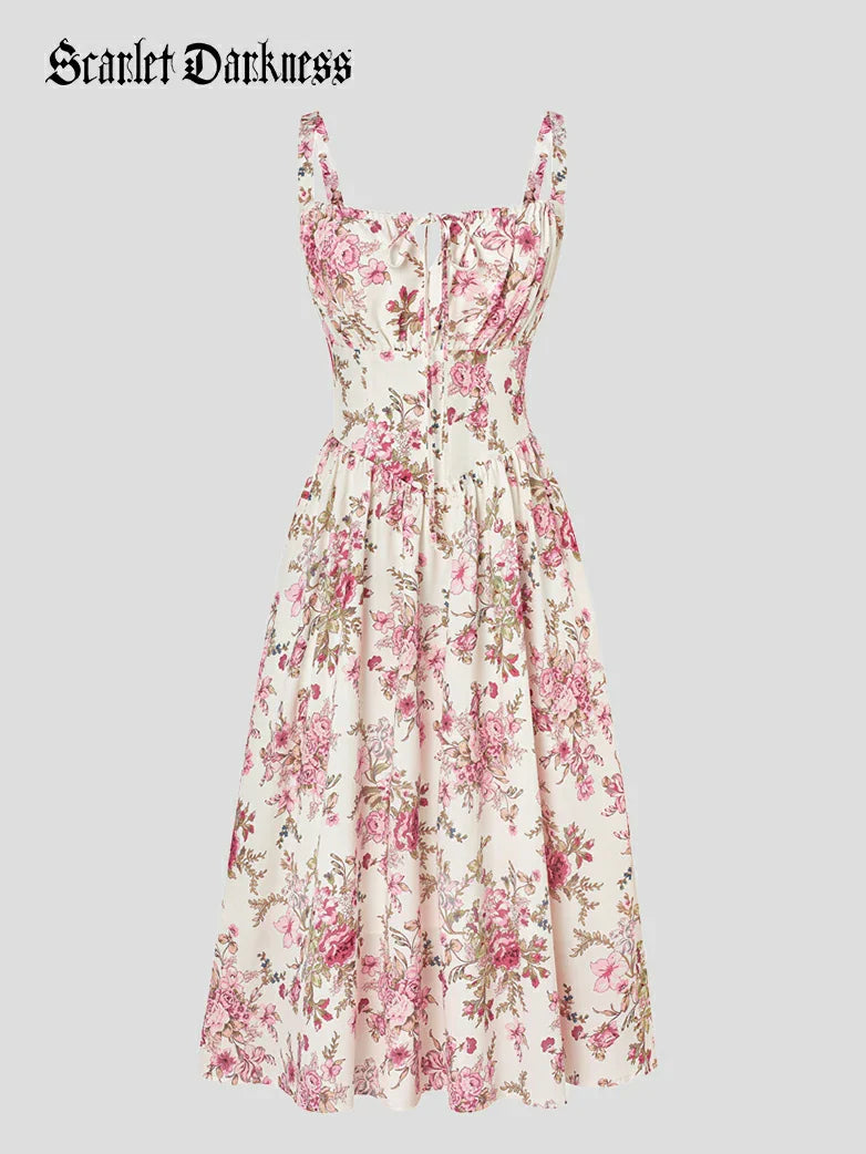 CLEMENTINE™ - Floral Milkmaid Sundress