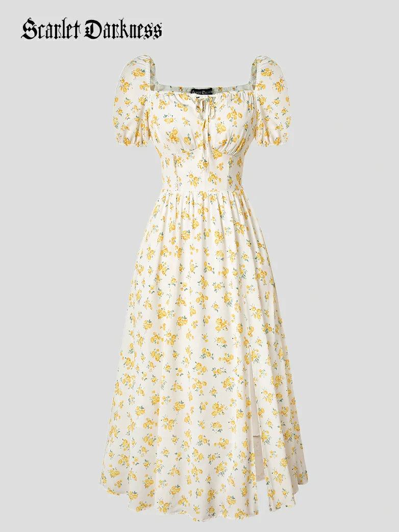 JOSETTE™ - Provence Slit Party Sundress