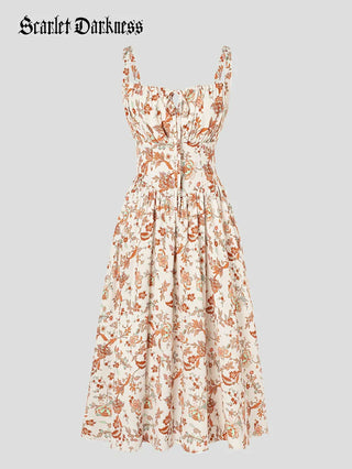 PERRINE™ - Summer Floral Milkmaid Dress