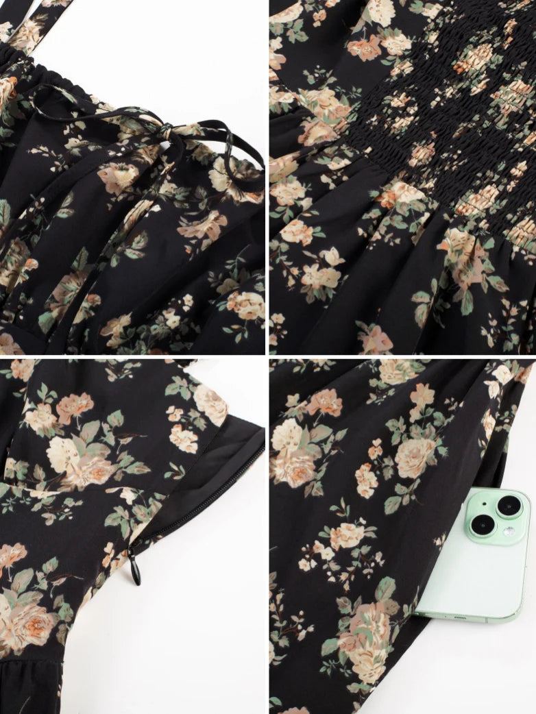 PERRINE™ - Summer Floral Milkmaid Dress