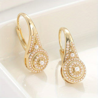 AURELIE - Turquoise Mosaic Bloom Earrings