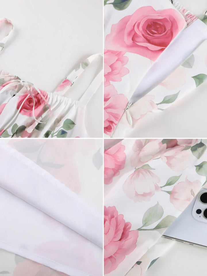 PERRINE™ - Summer Floral Milkmaid Dress