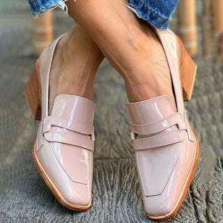 EMBERLYN™ - Shiny Wide Heel Orthopedic Loafers
