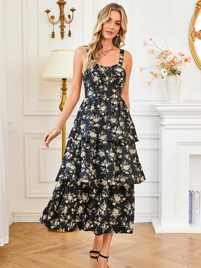 YVETTE™ - Summer Night Floral Wedding Dress