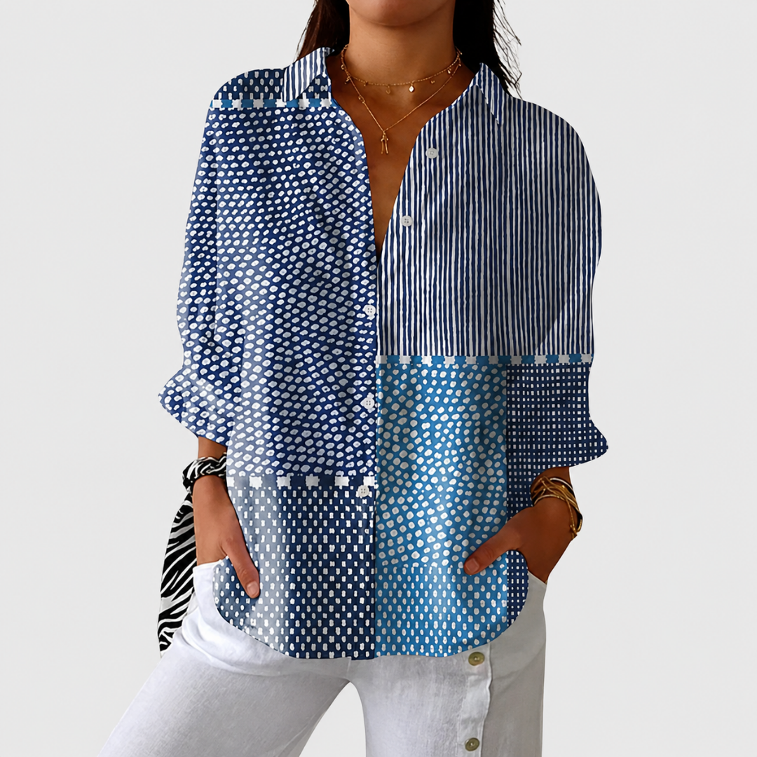 SERAPHINE | Airy Printed Summer Blouse