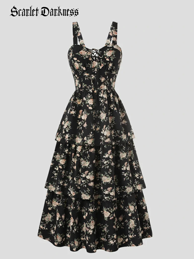 YVETTE™ - Summer Night Floral Wedding Dress