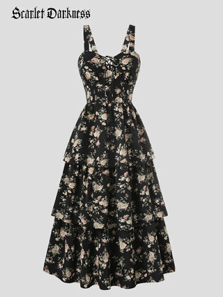 YVETTE™ - Summer Night Floral Wedding Dress