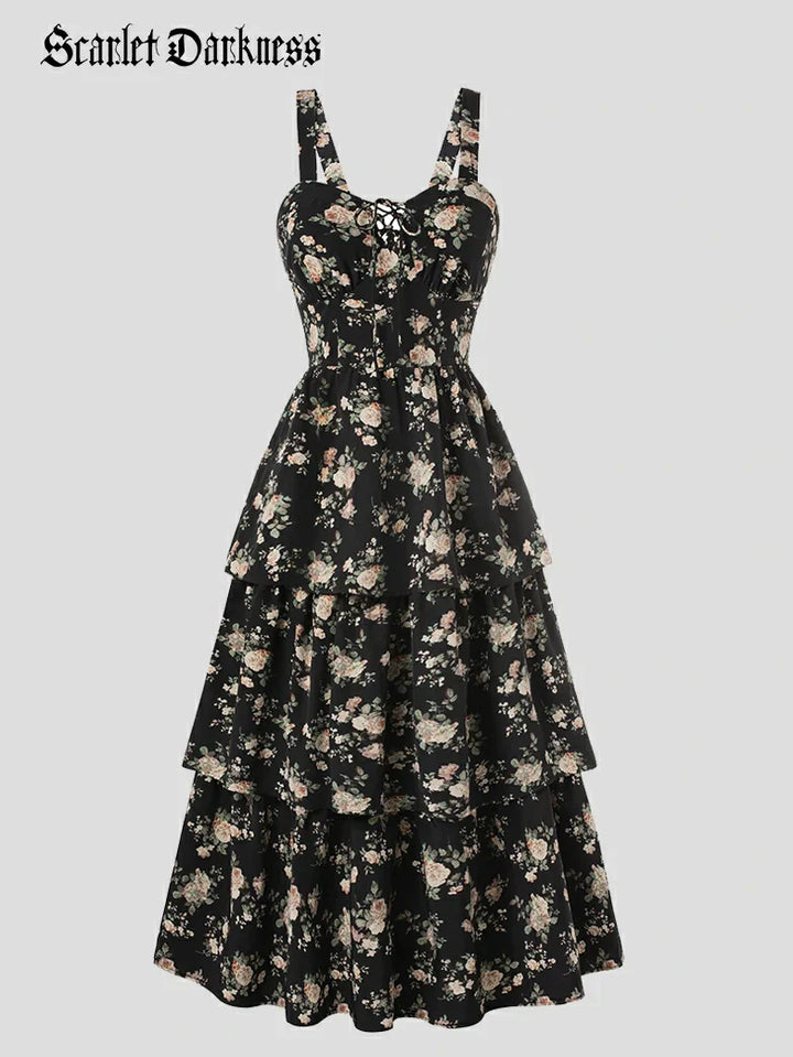 YVETTE™ - Summer Night Floral Wedding Dress