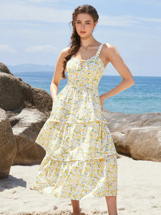 YVETTE™ - Summer Night Floral Wedding Dress