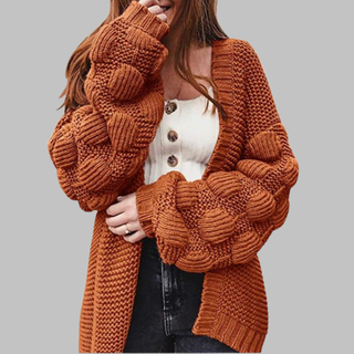 GISELLE™ - Vintage Oversized Chunky Open Front Cardigan