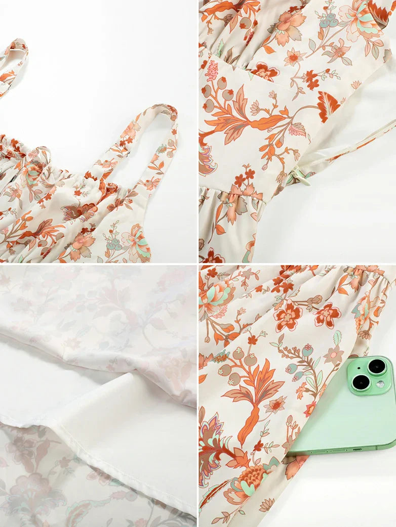 PERRINE™ - Summer Floral Milkmaid Dress