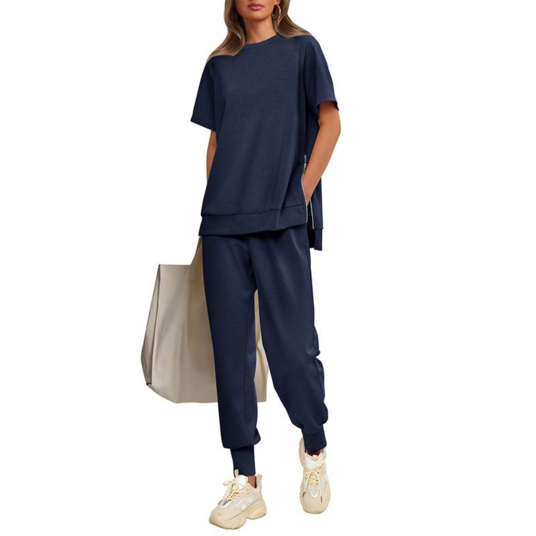 HILARIA™ - Casual Bishop Sleeve Notched Neck Set