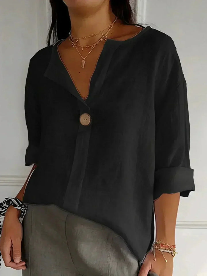 ZAMMA - Relaxed V-Neck Top