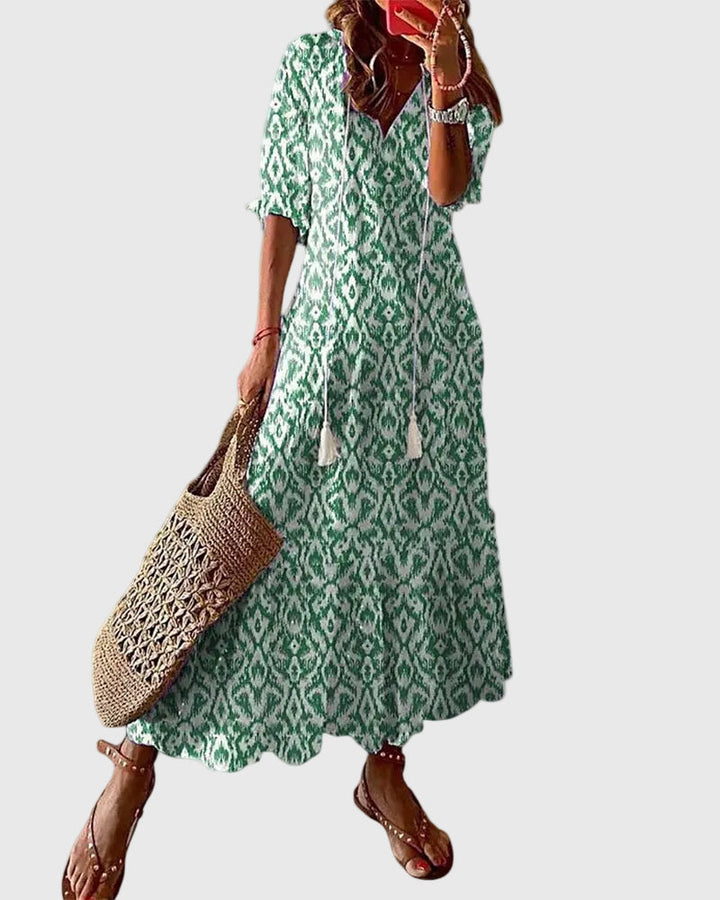 Imara™ - Boho Vintage Summer Maxi Dress