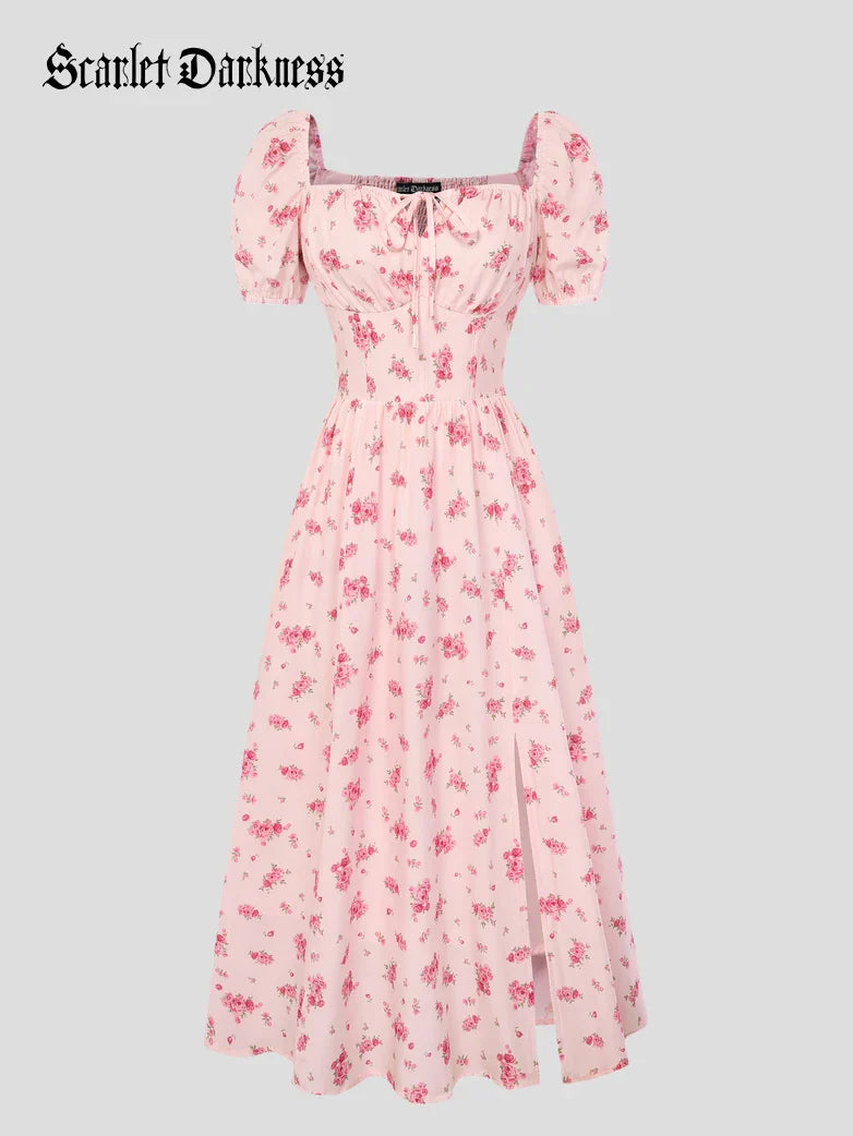 JOSETTE™ - Provence Slit Party Sundress