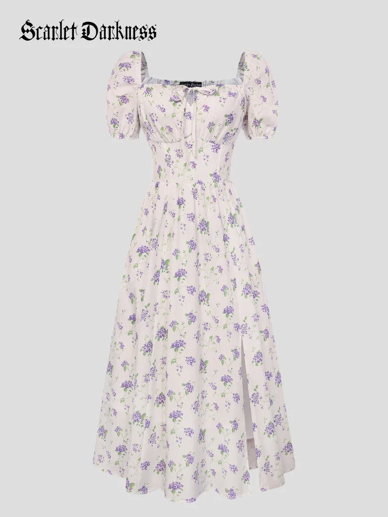 JOSETTE™ - Provence Slit Party Sundress