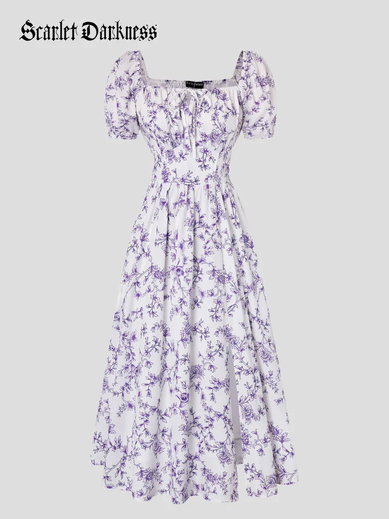 JOSETTE™ - Provence Slit Party Sundress