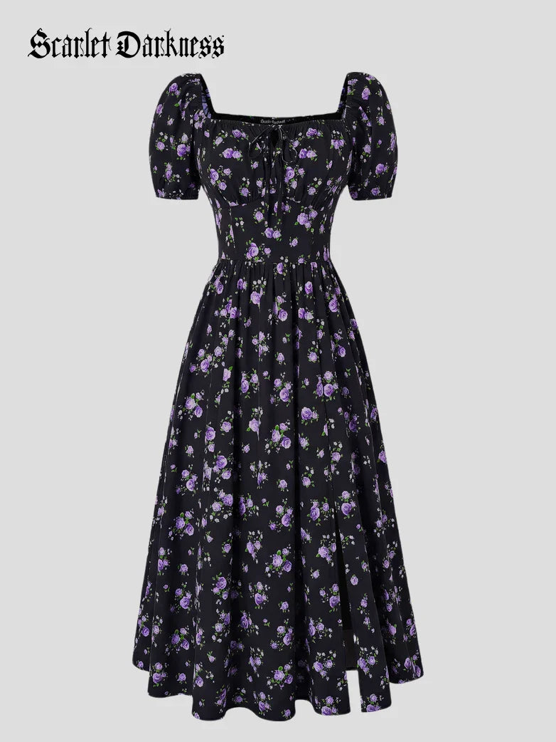 JOSETTE™ - Provence Slit Party Sundress