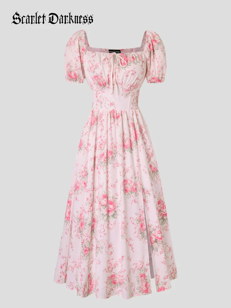 JOSETTE™ - Provence Slit Party Sundress