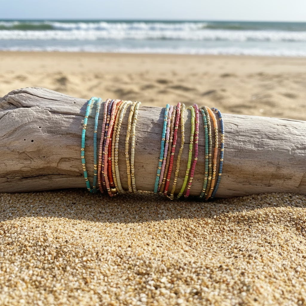 DAHLIA - Boho Beaded Bracelet Set
