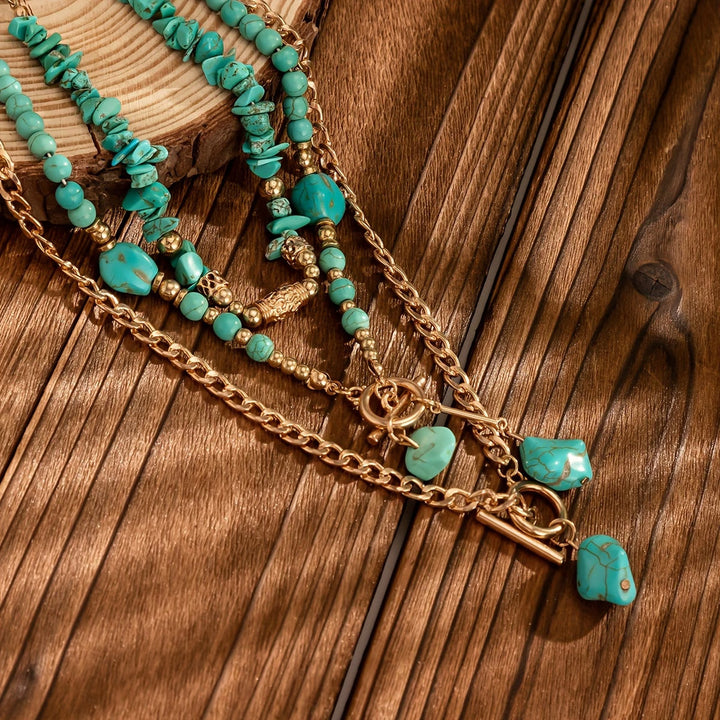 CLEMENTINE - Statement Turquoise Necklace