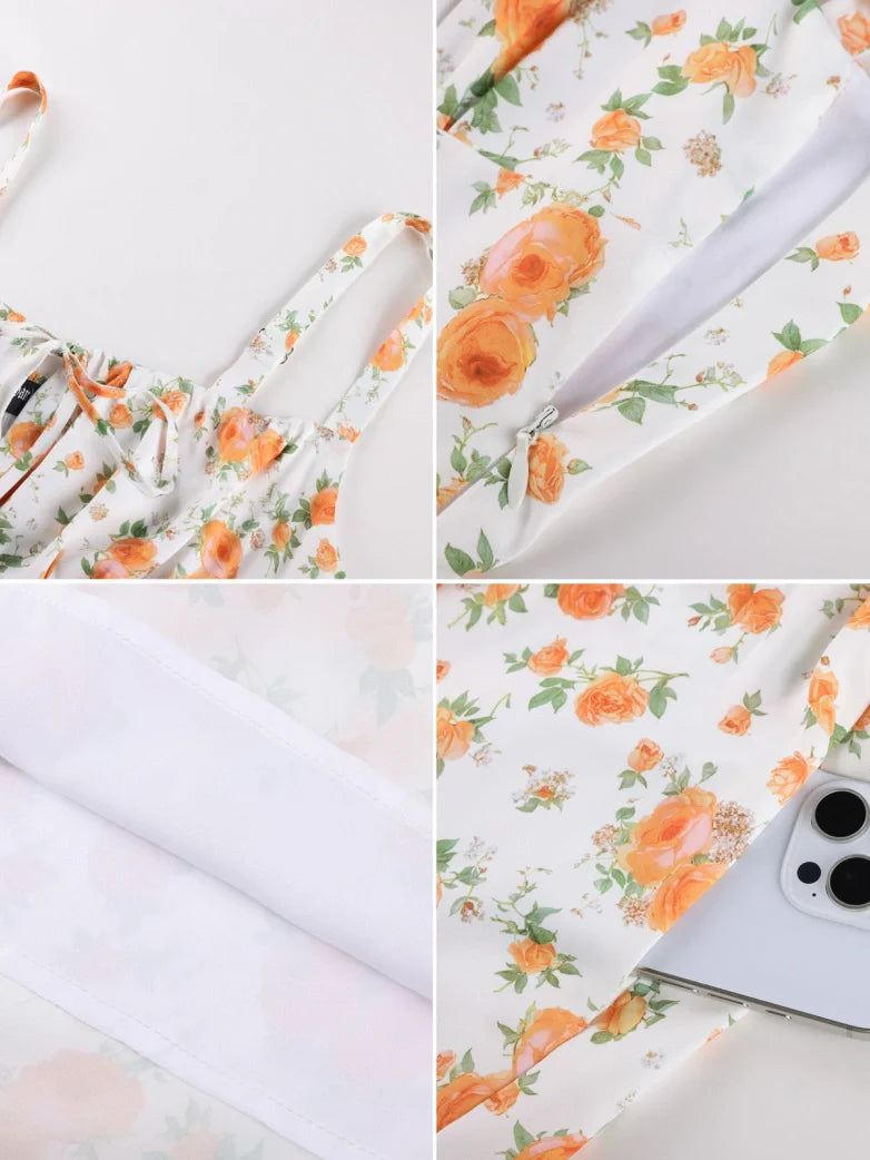 PERRINE™ - Summer Floral Milkmaid Dress