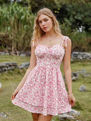 MIREILLE™ - Ditsy Floral Fitted Dress