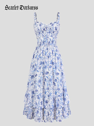 EMELINE™ - Renaissance Chiffon Pocket Dress