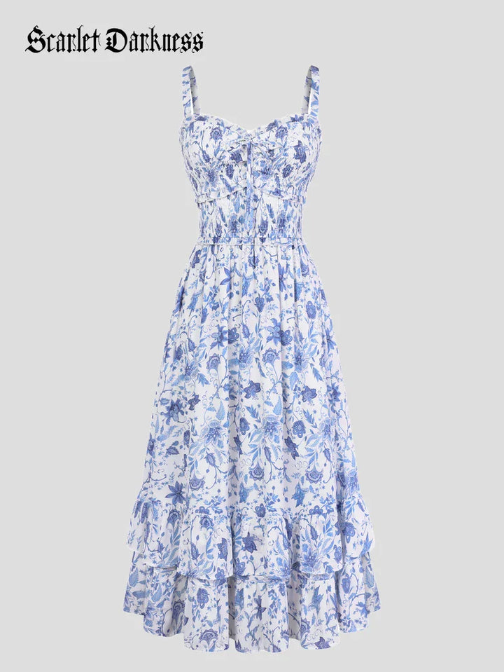 EMELINE™ - Renaissance Chiffon Pocket Dress
