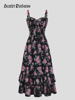 EMELINE™ - Renaissance Chiffon Pocket Dress
