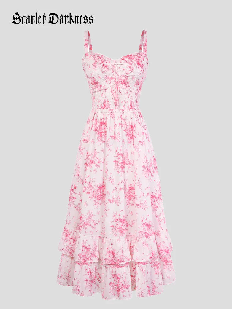 EMELINE™ - Renaissance Chiffon Pocket Dress