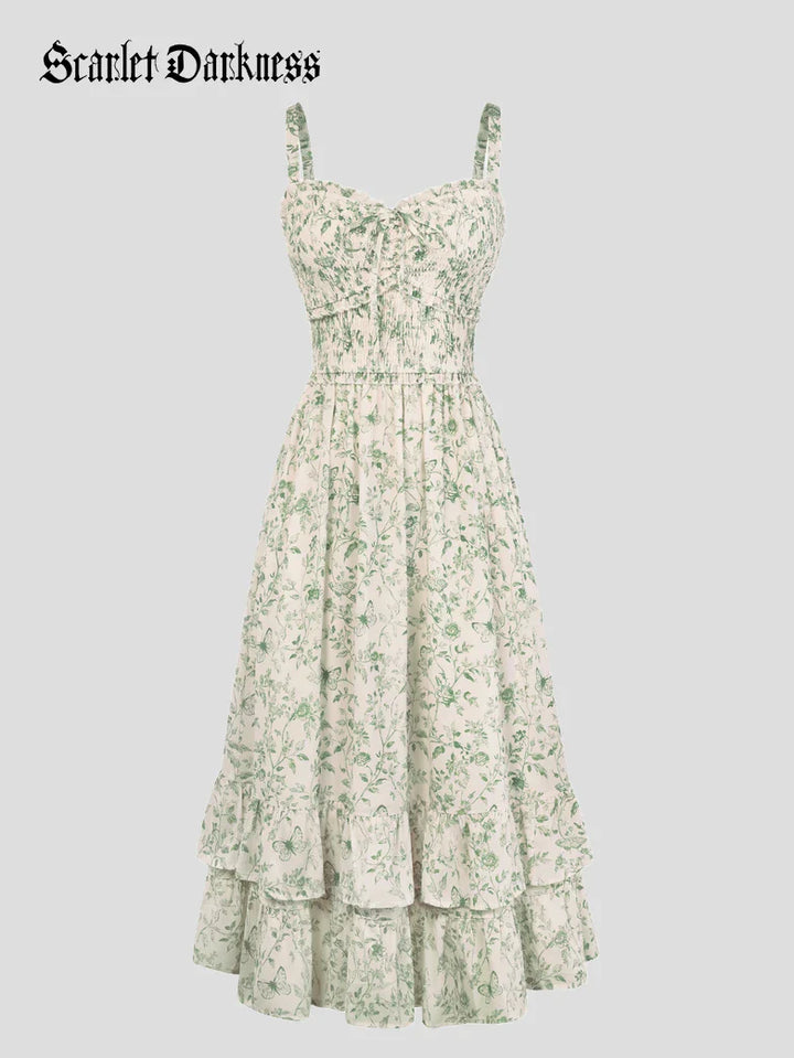 EMELINE™ - Renaissance Chiffon Pocket Dress